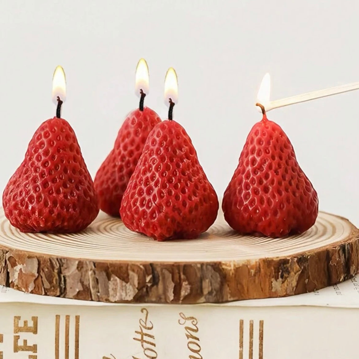 Candles | Strawberry-shaped Candles