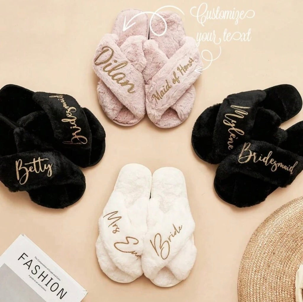 Slippers | Customized Fluffy Slippers