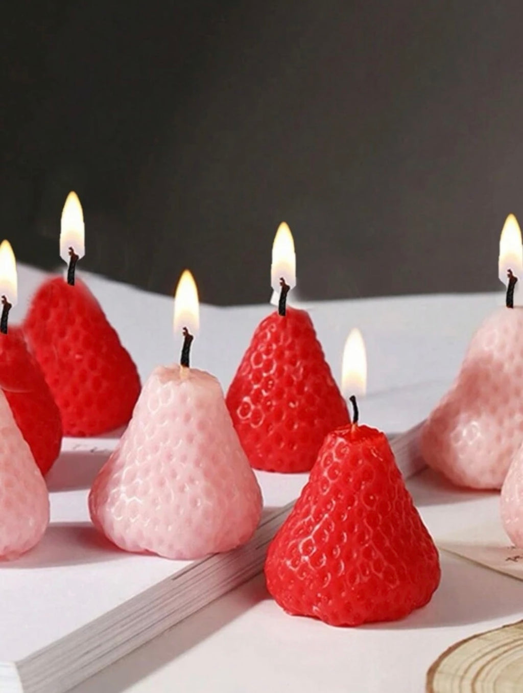 Candles | Strawberry-shaped Candles