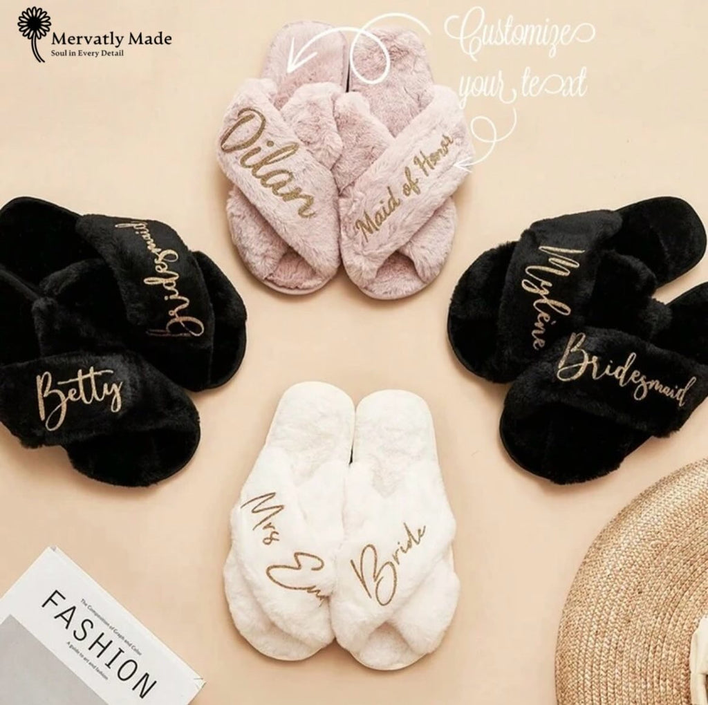 Slippers | Customized Fluffy Slippers